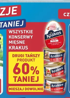 Konserwa mięsna Golonka Krakus promocja w Aldi