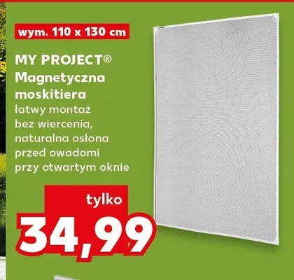 Magnetyczna moskitiera My Project 110x130cm promocja w Kaufland