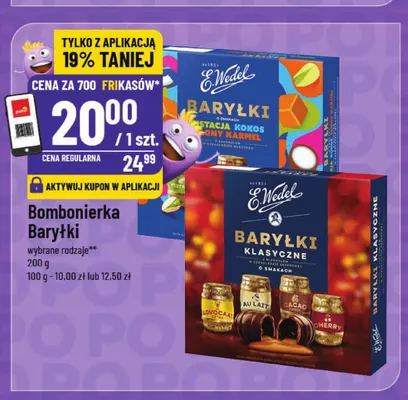 Bombonierka Baryłki klasyczne E.Wedel promocja w POLOmarket