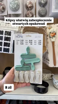 Klipsy do zamykania opakowań Pepco Home promocja w Pepco