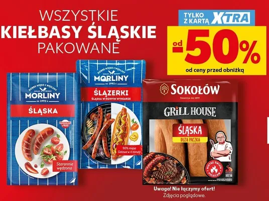 Kiełbasa śląska pakowana wszystkie rodzaje promocja w Kaufland
