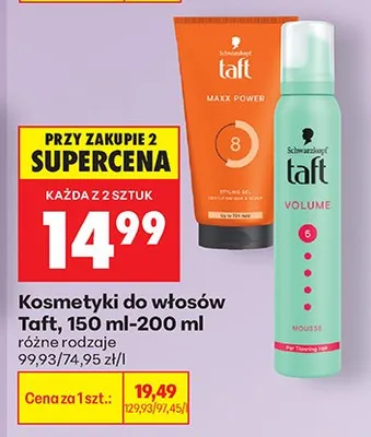 Pianka do włosów różne rodzaje promocja w Biedronka