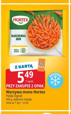 Warzywa mono Hortex Marchewka Mini promocja w Leclerc