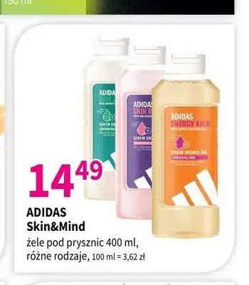 Żel pod prysznic Adidas Skin&Mind Serum Shower promocja w Drogerie Polskie