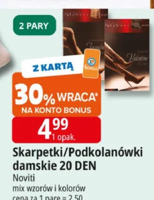 Skarpetki/Podkolanówki damskie 20 DEN promocja w Leclerc