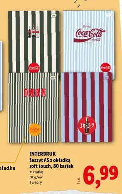 Zeszyt A5 soft touch Interdruk promocja w Lidl