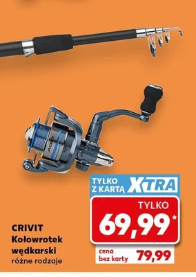 Kołowrotek wędkarski Crivit promocja w Kaufland