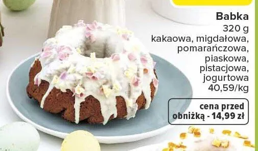 Babka kakaowa, migdałowa, pomarańczowa, piaskowa, pistacjowa, jogurtowa promocja w Carrefour Market