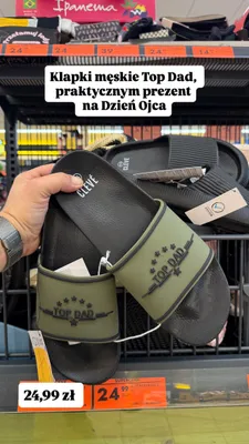 Klapki męskie Clevé Top Dad promocja w Biedronka