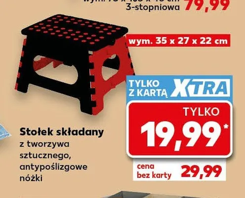Stołek składany promocja w Kaufland