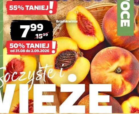 Brzoskwinie promocja w Netto