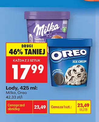 Lody Oreo promocja w Biedronka