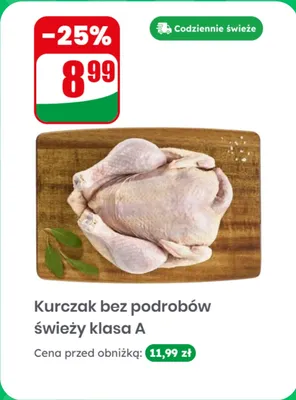 Kurczak bez podrobów świeży klasa A promocja w Dino