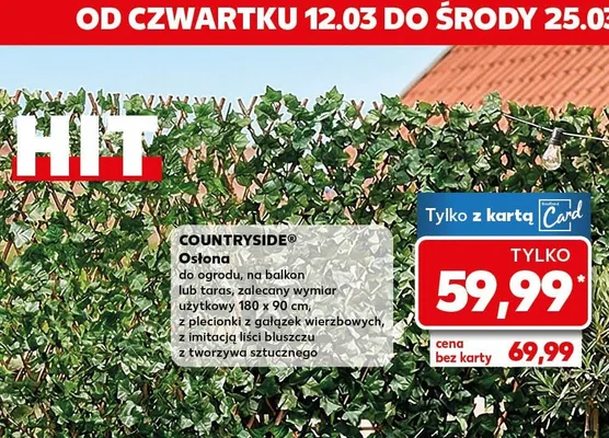 Osłona do ogrodu na balkon lub taras promocja w Kaufland