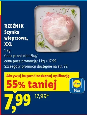 Szynka wieprzowa, XXL promocja w Lidl