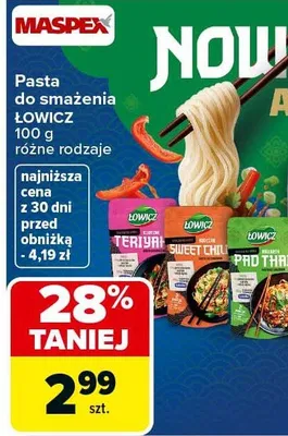 Pasta do smażenia różne rodzaje promocja w Carrefour Market