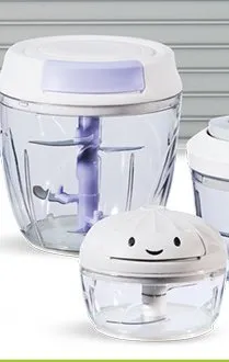 Zestaw 2 rozdrabniaczy do warzyw 160 ml i 500 ml promocja w Biedronka