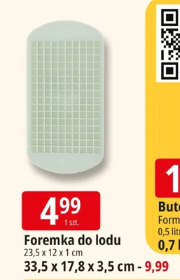 Foremka do lodu 23,5 x 12 x 1 cm 33,5 x 17,8 x 3,5 cm - 9,99 promocja w Leclerc