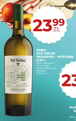Wino białe wytrawne Old Tbilisi Rkatsiteli - Mtsvane promocja w Duży Ben