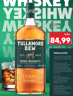 Whiskey irlandzka Tullamore D.E.W. promocja w Kaufland
