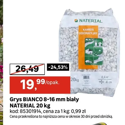 Grys Bianco 8-16 mm biały Naterial promocja w Leroy Merlin