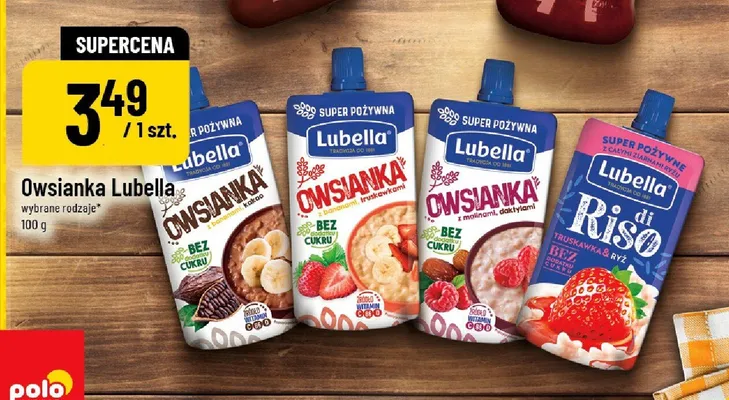 Owsianka Lubella z malinami i daktylami promocja w POLOmarket