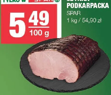 Szynka Podkarpacka Spar promocja w SPAR