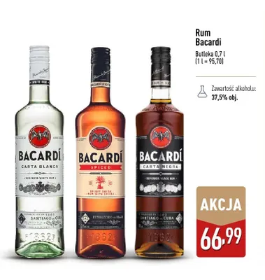 Rum Bacardi Carta Negra promocja w Aldi