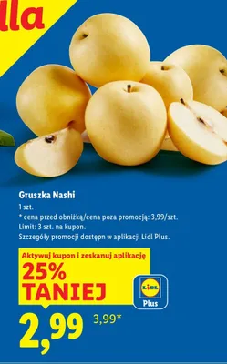 Gruszka Nashi promocja w Lidl
