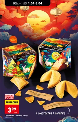 Ciasteczka z wróżbą promocja w Biedronka