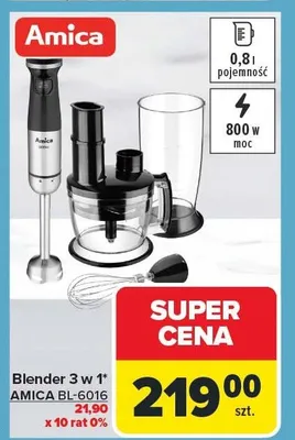 Blender 3 w 1 AMICA BL-6016 promocja w Carrefour