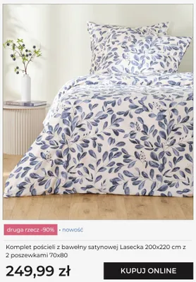 Komplet pościeli z bawełny satynowej Lasecka home&you promocja w home&you