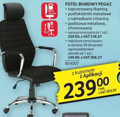 Fotel biurowy Pegaz promocja w Selgros