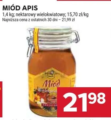 Miód apis nektarowy wielokwiatowy promocja w Stokrotka