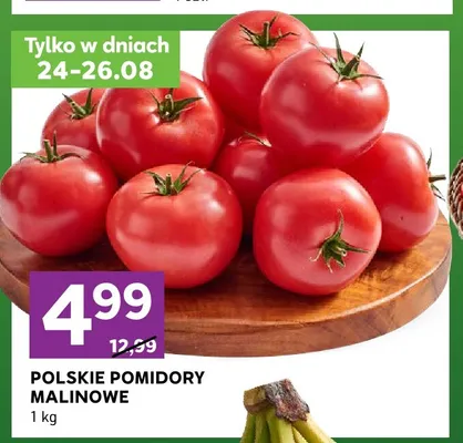 Pomidory malinowe polskie promocja w Stokrotka