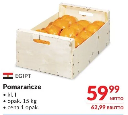 Pomarańcze kl. I promocja w Makro