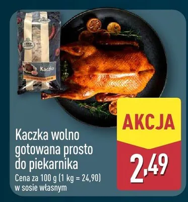 Kaczka wolno gotowana prosto do piekarnika promocja w Aldi