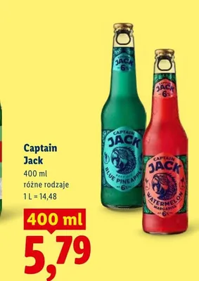 Piwo Captain Jack Watermelon Margerita promocja w Lidl