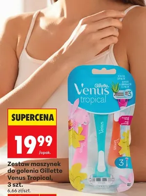 Zestaw maszynki do golenia Venus Tropical promocja w Biedronka