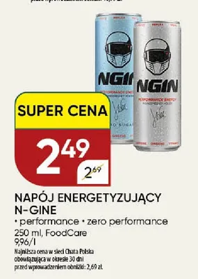 Napój energetyzujący N-Gine performance promocja w Chata Polska