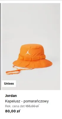 Kapelusz Jordan pomarańczowy Unisex promocja w Lounge by Zalando