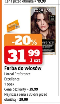 Farba do włosów L'Oreal Preference Excellence promocja w Leclerc
