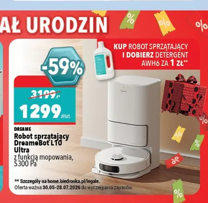 Robot sprzątający DreameBot L10 Ultra Dreame promocja w Biedronka Home