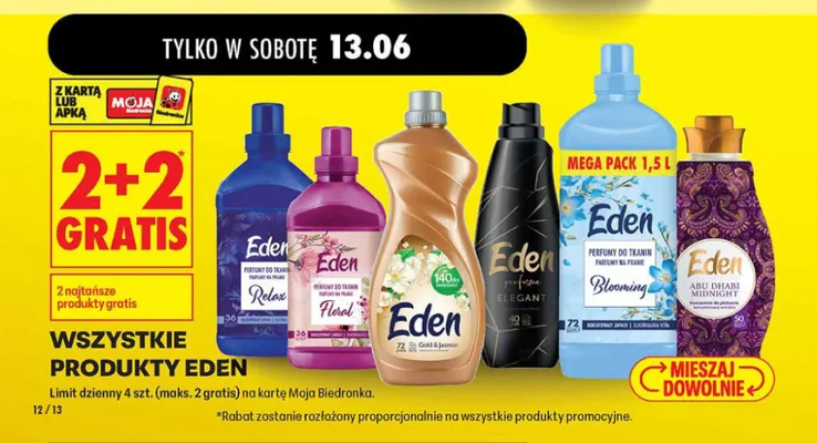 Perfumy do tkanin Eden Relax promocja w Biedronka