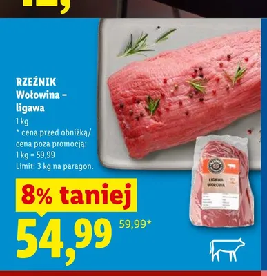 Wołowina - ligawa Rzeźnik promocja w Lidl