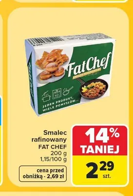 Smalec rafinowany Fat Chef promocja w Carrefour Market