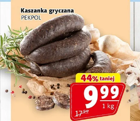 Kaszanka gryczana PEKPOL promocja w Prim Market