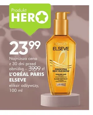 Eliksir odżywczy Elseve L'Oréal Paris promocja w Super-Pharm
