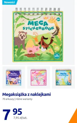 Megaksiążka z naklejkami 70 arkuszy promocja w Action