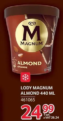 Lody Magnum Almond 440ml promocja w Selgros